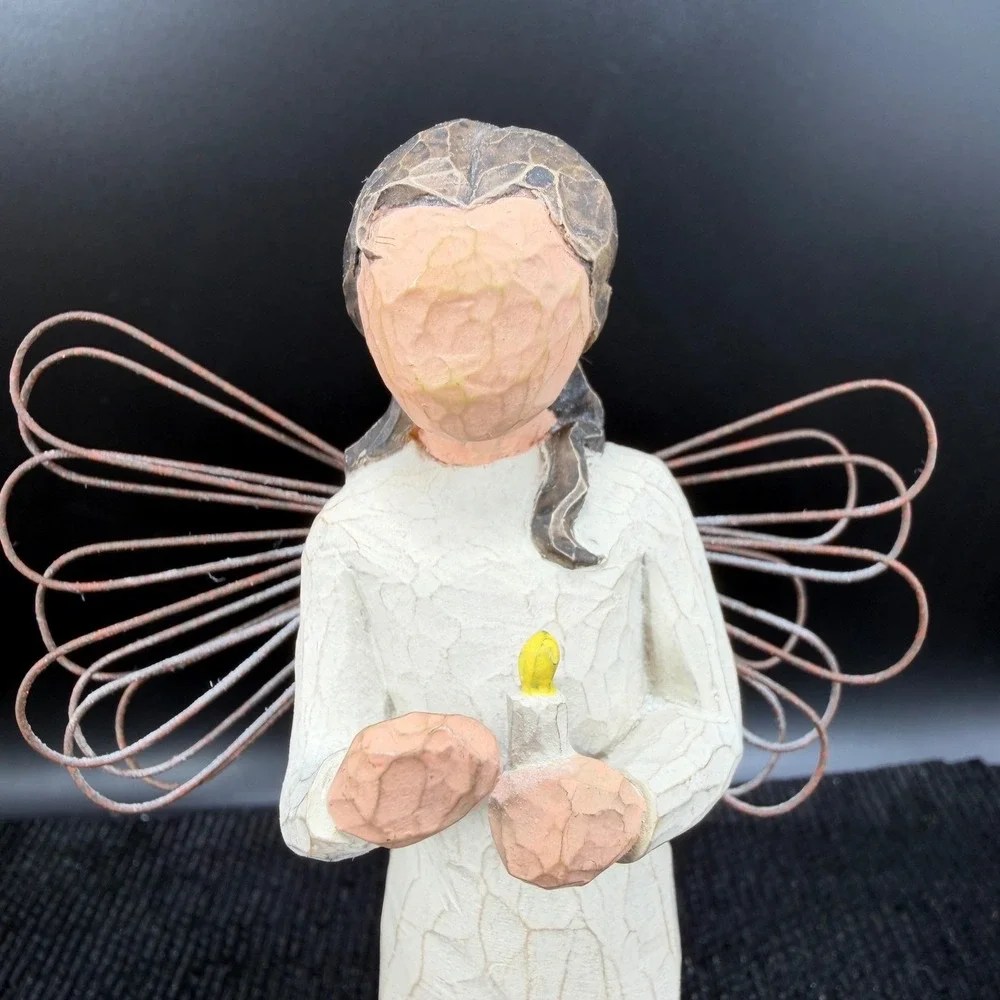 Willow Tree Angel of Warmth Figurine Susan Lordi Demdaco 2001 Candle‎ 5.5 inch